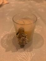 Kaars met engel decoratie, Overige materialen, Wit, Ophalen of Verzenden, Zo goed als nieuw