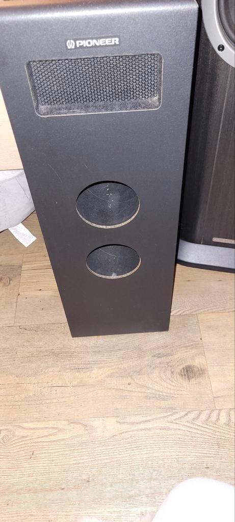 Zeldzame Vintage Pioneer S-3D supwoofer, Audio, Tv en Foto, Luidsprekers, Gebruikt, Front, Rear of Stereo speakers, Minder dan 60 watt
