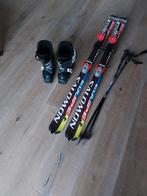 Solomon ski's, atomic skischoenen en skistokken, Ophalen, Gebruikt, 100 tot 140 cm, Atomic