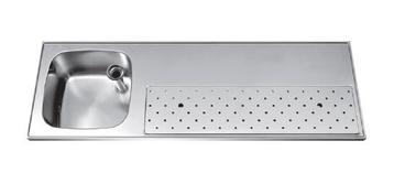 GEZOCHT! rvs lekblad met spoelbak 150cm beschikbaar voor biedingen