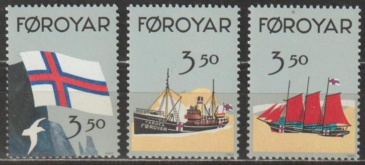 2579. Faroer 200/02 pfr. Nationale Vlag, Postzegels en Munten, Postzegels | Europa | Scandinavië, Postfris, Denemarken, Verzenden