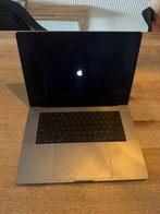 16inch MacBook Pro M1 Max‑chip 64GB - 2TB SSD - Spacegrijs, 1 TB of meer, 64 GB of meer, Qwerty, Zo goed als nieuw