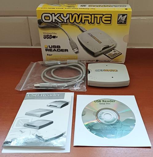 Okywrite USB-reader for Compact Flash en Smart Media cards, Computers en Software, Geheugenkaartlezers, Nieuw, Ophalen of Verzenden