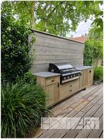 Buitenkeuken Boretti Luxe met lades en deuren steigerhout, Tuin en Terras, Buitenkeukens, Houtskool, Vrijstaand, Info@hout-art.nl