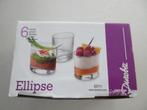 Durobor 6 glazen Ellipse, 11 cl,  amuseglas, nieuw in doos, Verzamelen, Glas en Borrelglaasjes, Ophalen of Verzenden, Nieuw, Overige typen