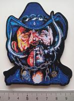 Motorhead mooie Lemmy shaped patch 158 goud +zilver print, Verzenden, Nieuw, Kleding