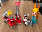 Lego Duplo Brandweerwagens, Ambulance & Politiemotor, Ophalen of Verzenden, Gebruikt, Complete set, Duplo