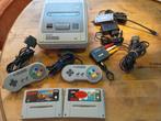 Super Nintendo SNES 1CHIP Set Gereinigd en als nieuw!, Ophalen of Verzenden, Zo goed als nieuw, Met 2 controllers, Met games