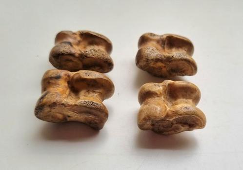 Bikkelspel 4 stuks, van echt schapenbot ca. 1940-1950, Antiek en Kunst, Antiek | Speelgoed, Ophalen of Verzenden