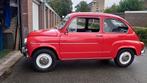 Hele mooie rode FIAT 600e uit 1972 in prachtige staat, Auto's, Oldtimers, Zwart, Origineel Nederlands, Handgeschakeld, Particulier