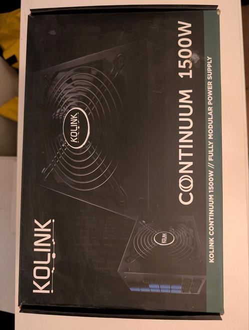 Kolink Continuum 1500W Platinum PSU modulair, Computers en Software, Interne voedingen, Zo goed als nieuw, Ophalen of Verzenden