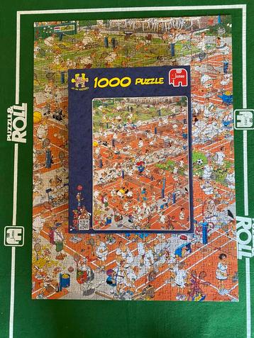 Jan van Haasteren puzzel Tennisbaan (1000 stukjes, compleet) beschikbaar voor biedingen