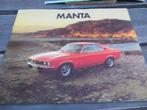 Folder Opel Manta, Manta SR 1973 + specificatieblad, Ophalen of Verzenden, Zo goed als nieuw, Opel