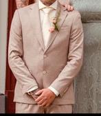 Stijlvol trouwpak - 1 keer gedragen - Benvenuto Maat 48, Ophalen of Verzenden, Gedragen, Maat 48/50 (M), Beige