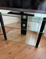 Glazen tv meubel 3 etages tv tafel kastje, Ophalen, 50 tot 100 cm, Zo goed als nieuw, Minder dan 100 cm