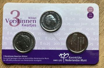 coincard 3 Vorstinnen Kwartjes beschikbaar voor biedingen