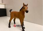 Schleich Quarter Horse Veulen met Vaan ~ 13854, Ophalen of Verzenden, Zo goed als nieuw, Paard, Beeldje of Figuurtje