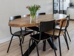 Eettafel ovaal mangohout 210x100, Huis en Inrichting, Ophalen, Gebruikt, 100 tot 150 cm, 200 cm of meer