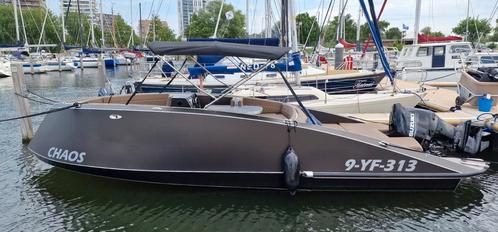 Nazomer aanbieding: Aluminium (speed)tender-sloep+trailer., Watersport en Boten, Speedboten, Zo goed als nieuw, 6 meter of meer