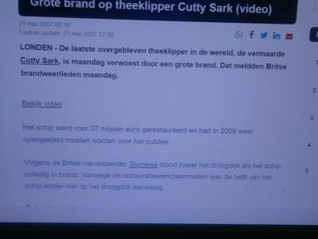 Vermaarde 3 Mast CUTTY SARK uit  de As Verrezen ?  beschikbaar voor biedingen