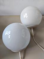 Retro Glazen Bol Lampen - Set van 2, Ophalen, Zo goed als nieuw, Glas, Retro
