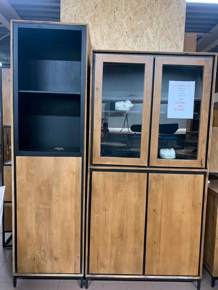 Mango meubelset richwood Starfurn AANBIEDING, Huis en Inrichting, Kasten | Vitrinekasten, Nieuw, Minder dan 100 cm, 25 tot 50 cm
