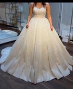Trouwjurk incl sluier en kroon, Kleding | Dames, Trouwkleding en Trouwaccessoires, Ophalen of Verzenden, Zo goed als nieuw, Wit