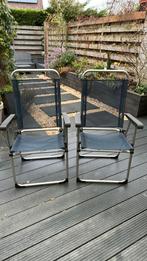 Lafuma 2 als nieuw aluminium stoelen, Tuin en Terras, Ophalen, Zo goed als nieuw, Aluminium
