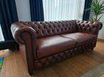 Chesterfield bruin, Huis en Inrichting, Banken | Bankstellen, Ophalen, Zo goed als nieuw, 75 tot 100 cm