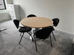 Kantinetafel /Eetafel / Vergadertafel met 4 stoelen, 2 sets, Huis en Inrichting, Gebruikt, Verzenden, Vijf personen of meer, Metaal