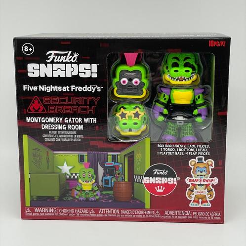 Five Nights at Freddy's Snap Playset & Action Figure Montgom, Verzamelen, Poppetjes en Figuurtjes, Nieuw, Ophalen of Verzenden