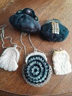 Antieke Juwelen Tasjes - Set van 5, Ophalen of Verzenden, Gebruikt, Zwart, Avondtasje