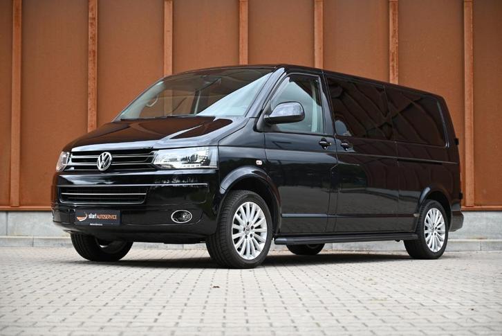 Volkswagen Transporter T5 lang DSG 180pk Dubbel cab Leder, Auto's, Bestelauto's, Bedrijf, ABS, Adaptieve lichten, Airbags, Airconditioning