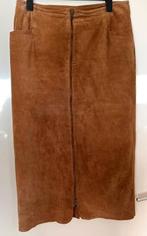 Lange suède rok maat 44[dm], Kleding | Dames, Rokken, Bruin, Maat 42/44 (L), Ophalen of Verzenden, Zo goed als nieuw