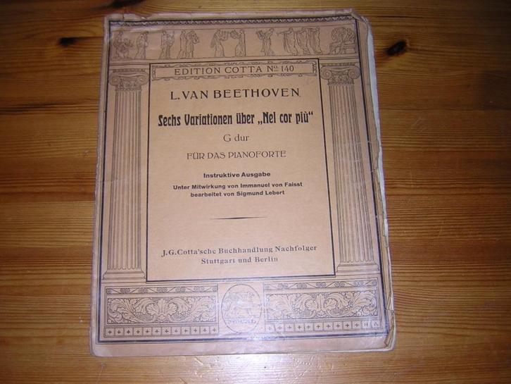 Beethoven - bagattelle / variationen, Muziek en Instrumenten, Bladmuziek, Gebruikt, Artiest of Componist, Klassiek, Piano, Ophalen of Verzenden