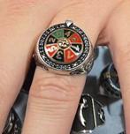 Casino roulettewiel ring, Nieuw, Ophalen of Verzenden, Dame of Heer, Zilver