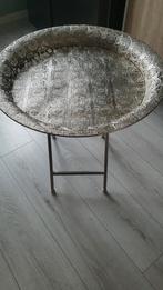 Bijzet  tafeltje, Huis en Inrichting, Tafels | Bijzettafels, 45 tot 60 cm, Minder dan 55 cm, Rond, Ophalen of Verzenden