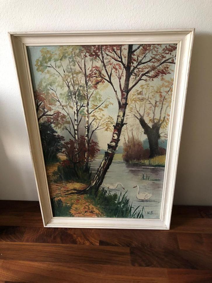 Klaas (Nicolaas) Bernink schilderij Twents kunstwerk, Antiek en Kunst, Kunst | Schilderijen | Klassiek, Ophalen of Verzenden