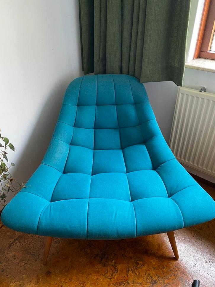 Design fauteuil merk MADE, Huis en Inrichting, Banken | Sofa's en Chaises Longues, Zo goed als nieuw, Eenpersoons, Minder dan 150 cm