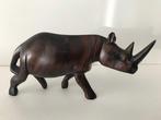 Afrikaanse neushoorn Sculptuur Ebbenhout, Antiek en Kunst, Ophalen of Verzenden