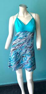 Vintage jaren 70 strandjurk blauw maat S, Vintage, Maat 36 (S), Gedragen, Boven de knie