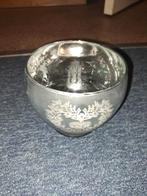 Bloempot - 12 cm, Gebruikt, Schaal, Rond, Ophalen of Verzenden