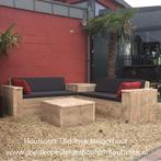Zeer nette houten loungeset op maat, Tuin en Terras, Tuinsets en Loungesets, Niet ingevuld, Meer dan 8 zitplaatsen, Niet ingevuld