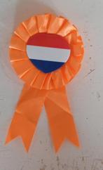 oranje badge button nederlandse vlag koningsdag, Verzenden, Zo goed als nieuw, Feestartikel, Oranje of Koningsdag