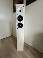 Jamo S606 hoogglans wit luidsprekers, Ophalen, Gebruikt, 60 tot 120 watt, Front, Rear of Stereo speakers