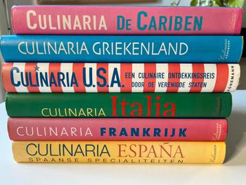 Set van 6 Culinaria kookboeken beschikbaar voor biedingen