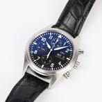 IWC Pilot Chrono Classic 42 (Zeer goed/ 2009), Sieraden, Tassen en Uiterlijk, Horloges | Heren, Overige merken, Leer, Staal, Polshorloge