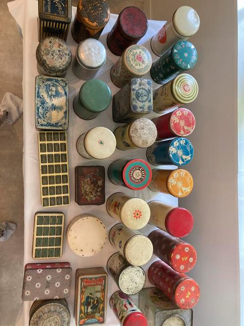 Vintage Blikken Verzameling - Beschuitblikken en Meer Brocan, Antiek en Kunst, Curiosa en Brocante, Ophalen