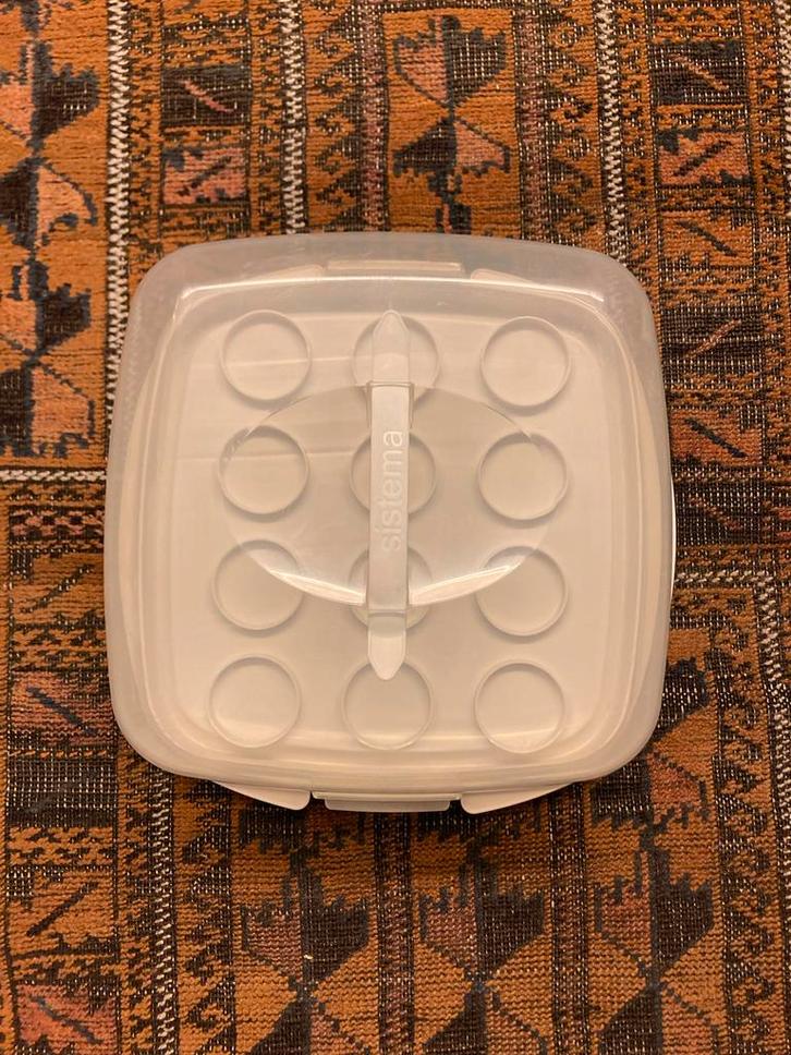 Sistema Klip it Taartbox Vershouddoos, Huis en Inrichting, Keuken | Tupperware, Gebruikt, Bus of Trommel, Wit, Ophalen