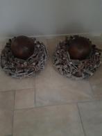 2 Grote houten Kransen, Ophalen of Verzenden, Zo goed als nieuw